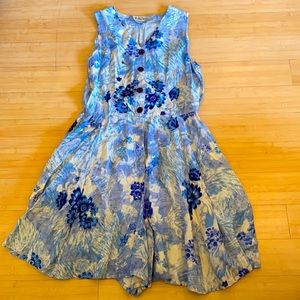 Blue floral romper